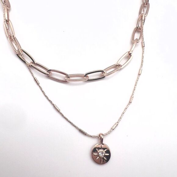 Sonoma Rose Gold Layered Necklace Set - Picture 1 of 5